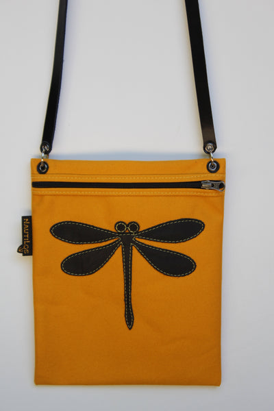 Purse with leather strap